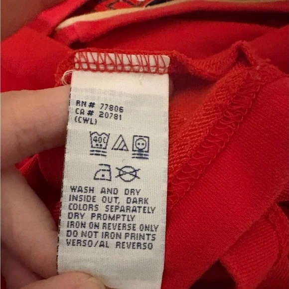 Vintage Y2K Tommy Hilfiger long sleeve shirt men’s large Red - Picture 5 of 7